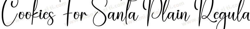 Cookies For Santa Plain Regular字体转换